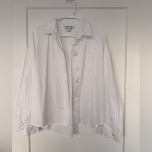 Old Navy White Casual Button Down Shirt